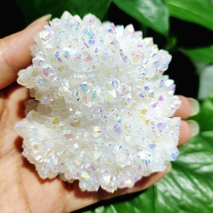 Aura White Crystal Clusters - Light Of Twelve