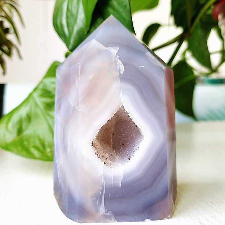 Banded Agate Geode Towers - Light Of Twelve