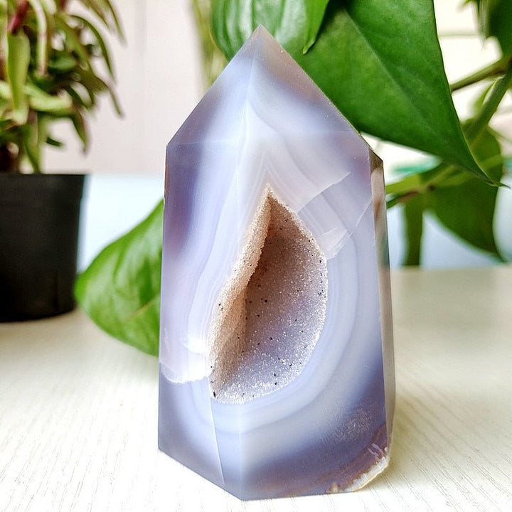 Banded Agate Geode Towers - Light Of Twelve