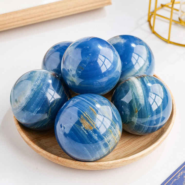 Blue Onyx Sphere – Strength & Inner Harmony - Light Of Twelve
