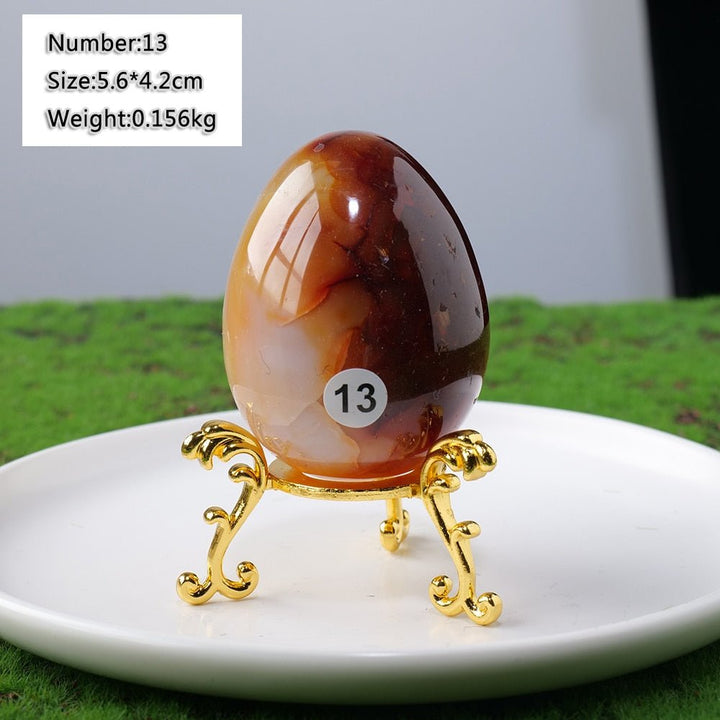 Carnelian Agate Eggs: Symbols of Life & Creativity - Light Of Twelve