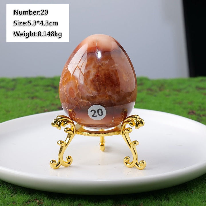 Carnelian Agate Eggs: Symbols of Life & Creativity - Light Of Twelve