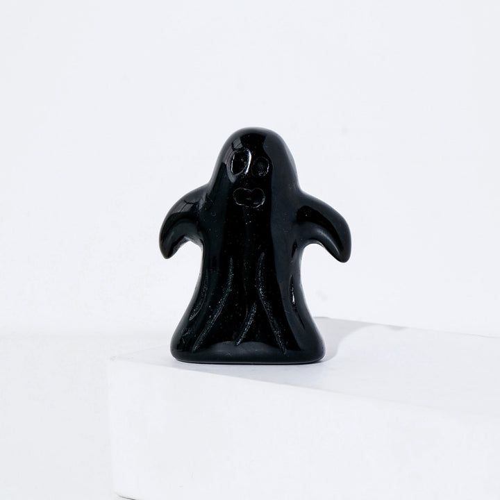 Charming Black Obsidian Ghosts for Spiritual Protection - Light Of Twelve