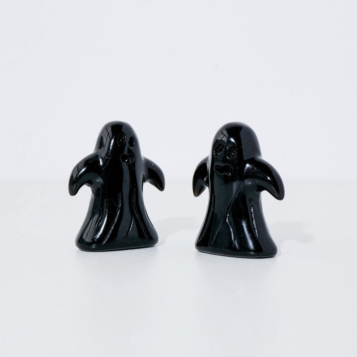 Charming Black Obsidian Ghosts for Spiritual Protection - Light Of Twelve