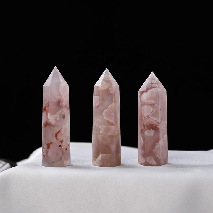 Cherry Blossom Agate Crystal Points - Light Of Twelve
