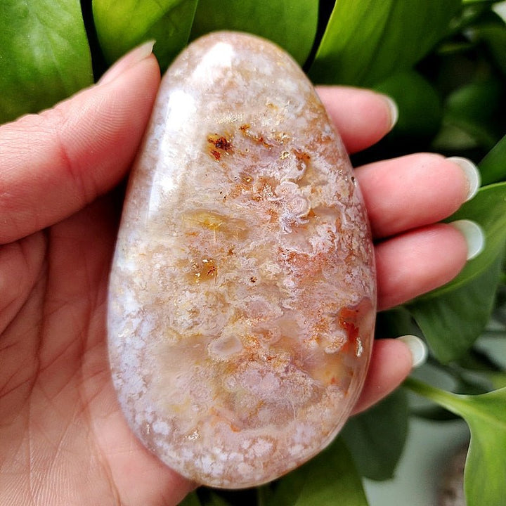 Cherry Blossom Agate Palm Stones - Light Of Twelve