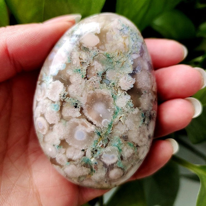 Cherry Blossom Agate Palm Stones - Light Of Twelve