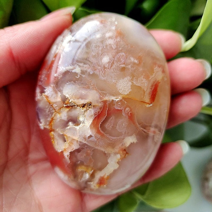 Cherry Blossom Agate Palm Stones - Light Of Twelve