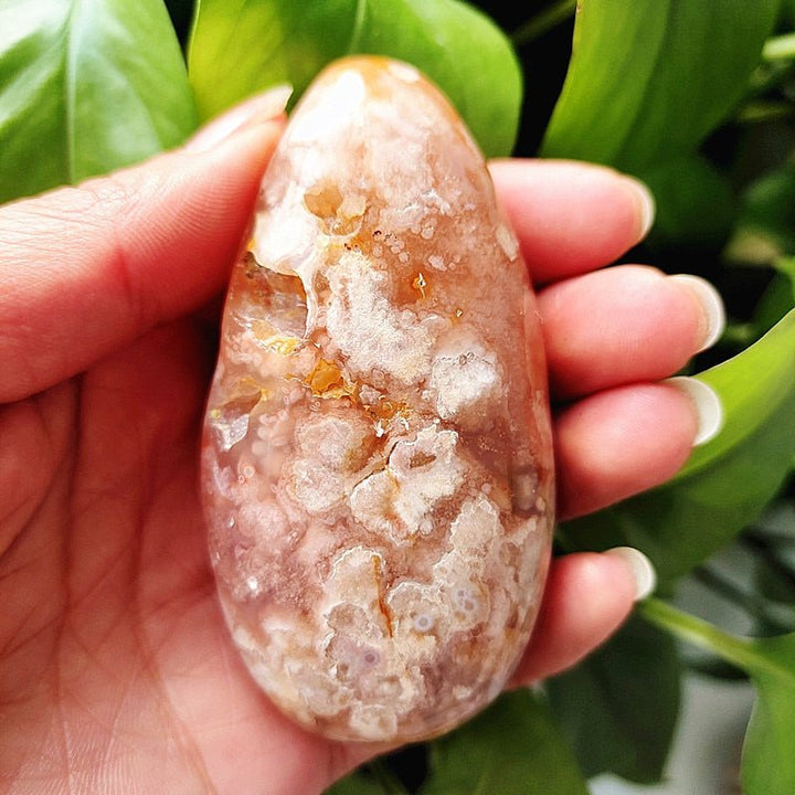 Cherry Blossom Agate Palm Stones - Light Of Twelve