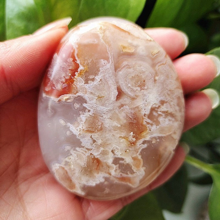 Cherry Blossom Agate Palm Stones - Light Of Twelve