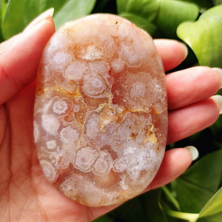 Cherry Blossom Agate Palm Stones - Light Of Twelve