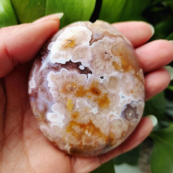 Cherry Blossom Agate Palm Stones - Light Of Twelve