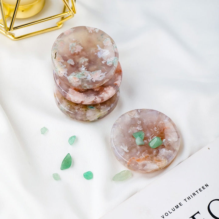 Cherry Blossom Crystal Dish and Cat Bowls – Elegant Storage & Display - Light Of Twelve