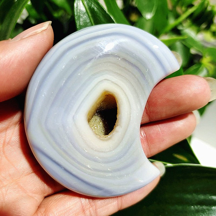 Druzy Banded Agate Moons - Light Of Twelve