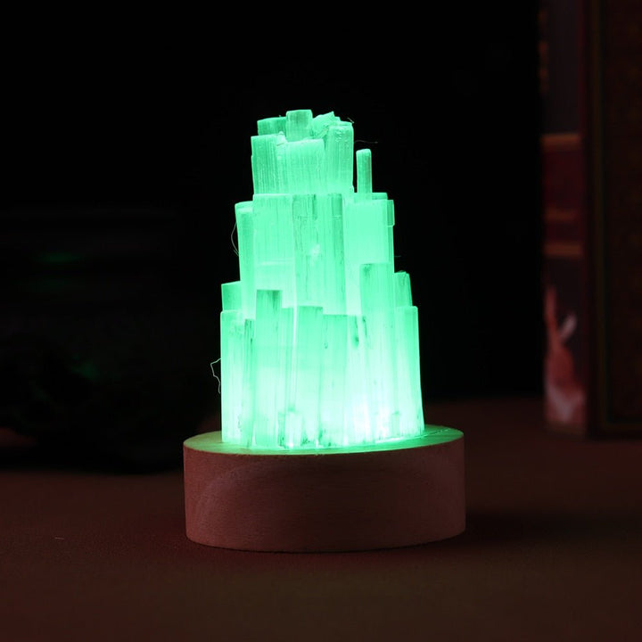Ethereal Selenite Lamp - Radiant Glow for Tranquility & Spiritual Connection - Light Of Twelve