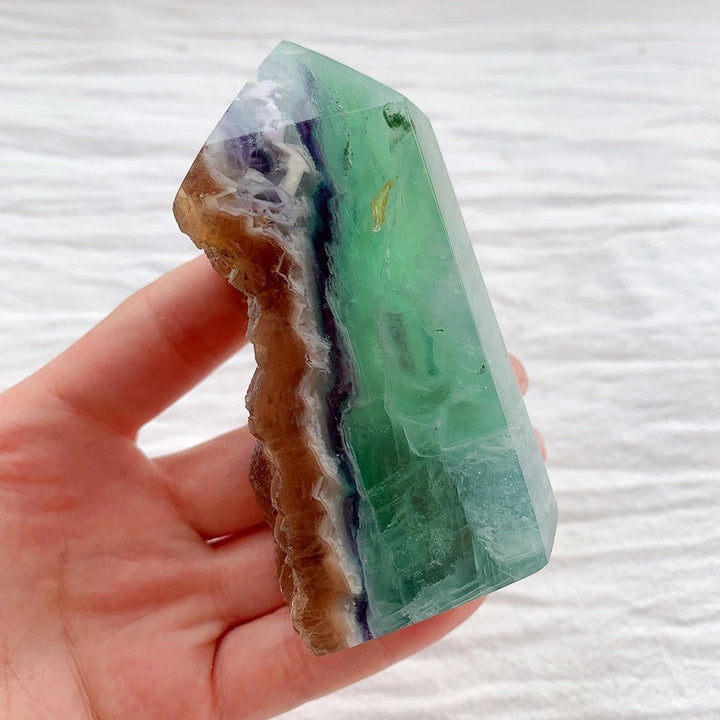 Fluorite Slices – Amplify Focus, Creativity & Positive Energy - Light Of Twelve