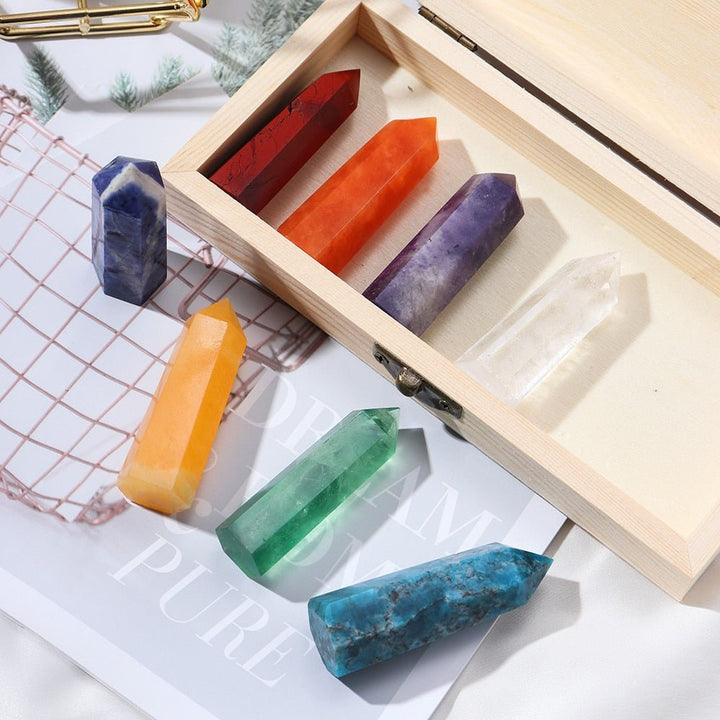 Gift Box of Mini Crystal Towers - A Treasure Trove of Healing Energies & Vibrant Colors - Light Of Twelve