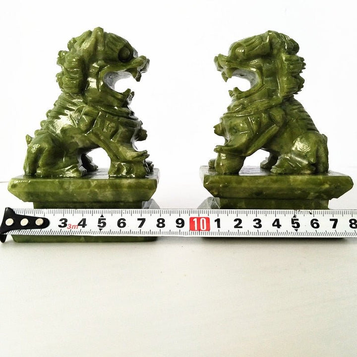 Jade Lion Statues - Light Of Twelve