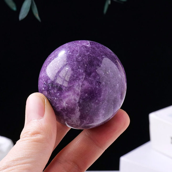 Lepidolite Crystal Balls – Stress Relief, Emotional Balance & Spiritual Growth - Light Of Twelve