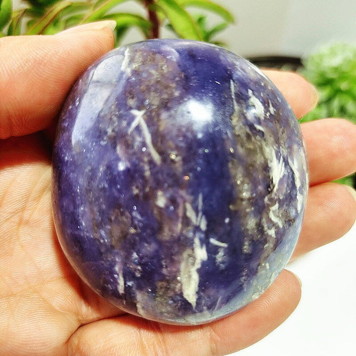 Lepidolite Palm Stones - Light Of Twelve