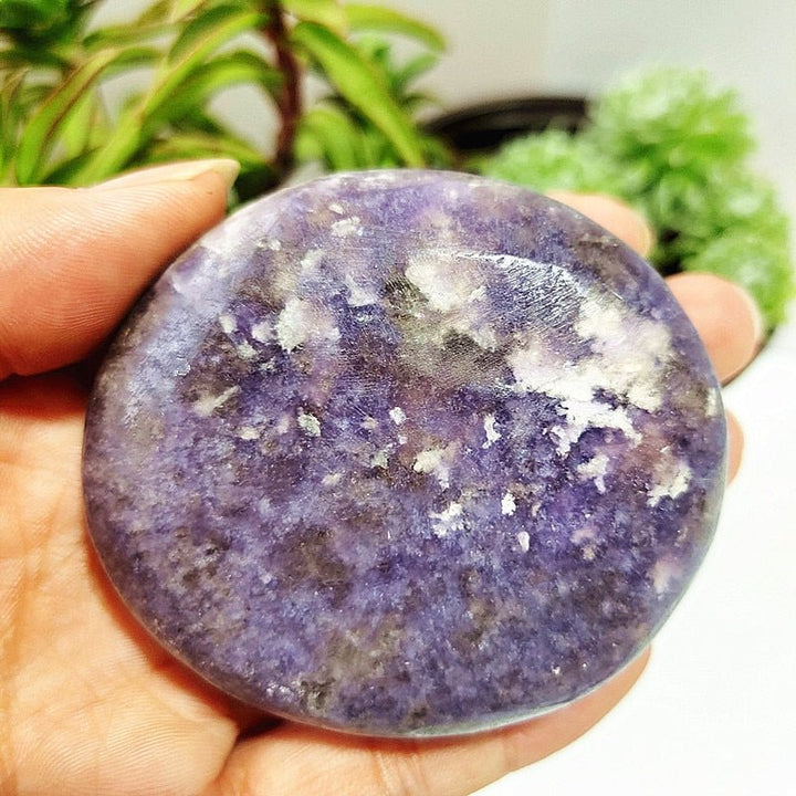 Lepidolite Palm Stones - Light Of Twelve