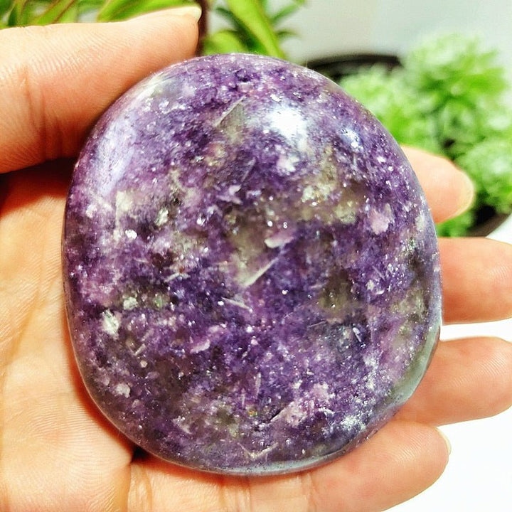 Lepidolite Palm Stones - Light Of Twelve