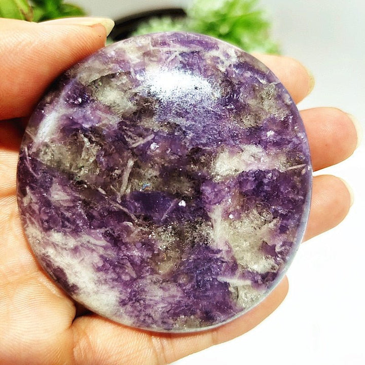 Lepidolite Palm Stones - Light Of Twelve