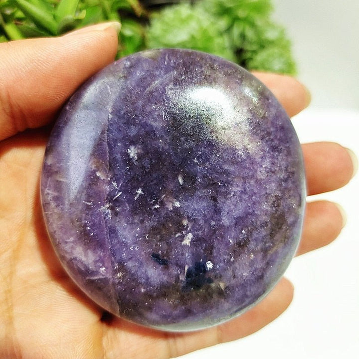 Lepidolite Palm Stones - Light Of Twelve