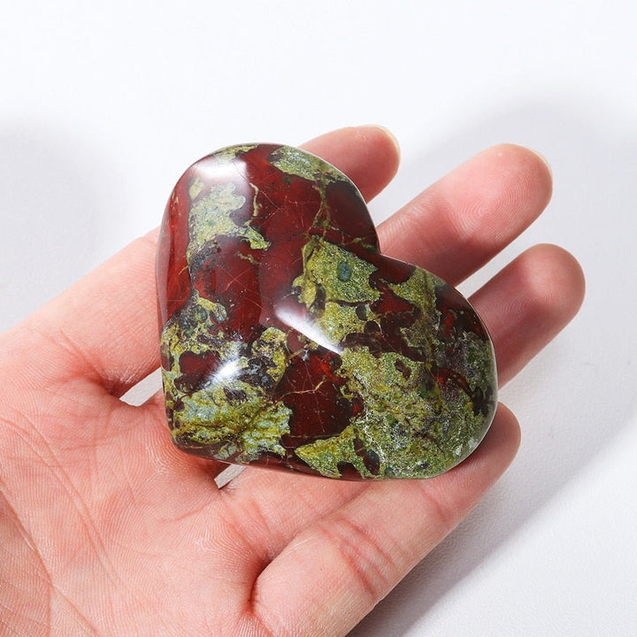 Loving Dragon Bloodstone Hearts for Compassion & Healing - Light Of Twelve