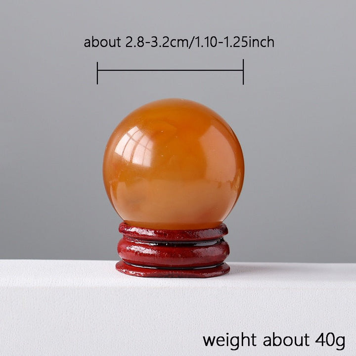 Mini Carnelian Agate Spheres: Pocket-Sized Powerhouse of Energy - Light Of Twelve