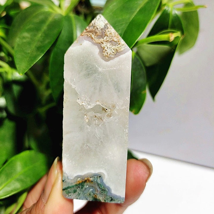 Moss Agate Crystal Points - Light Of Twelve