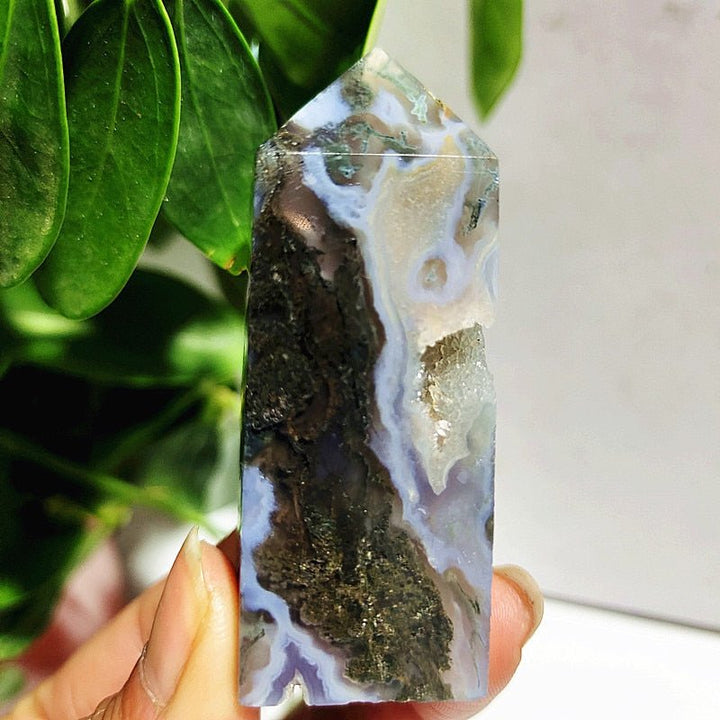 Moss Agate Crystal Points - Light Of Twelve