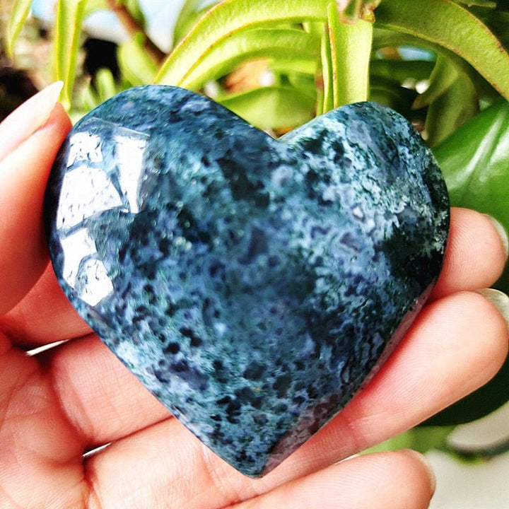 Moss Agate Hearts - Light Of Twelve