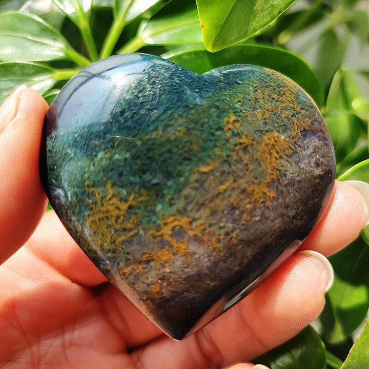 Moss Agate Hearts - Light Of Twelve