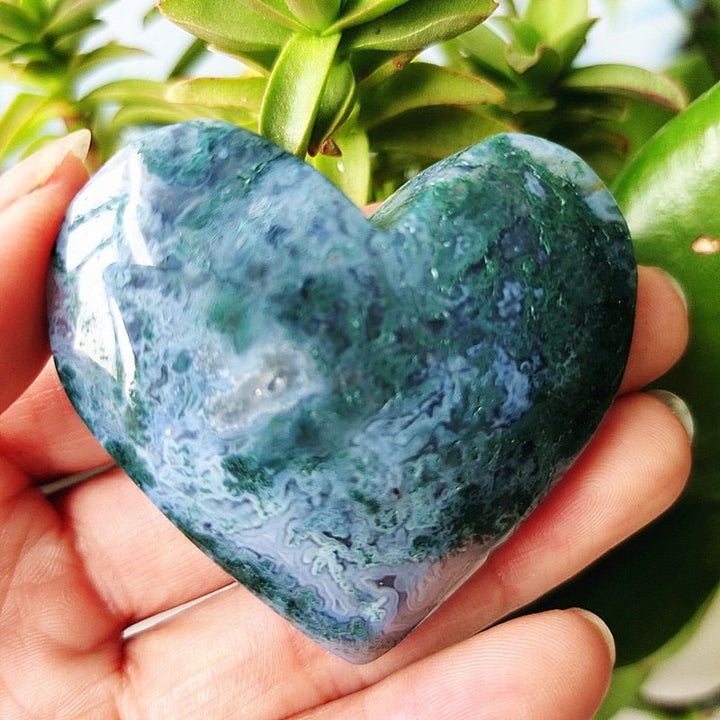 Moss Agate Hearts - Light Of Twelve