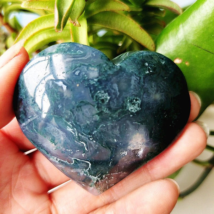 Moss Agate Hearts - Light Of Twelve