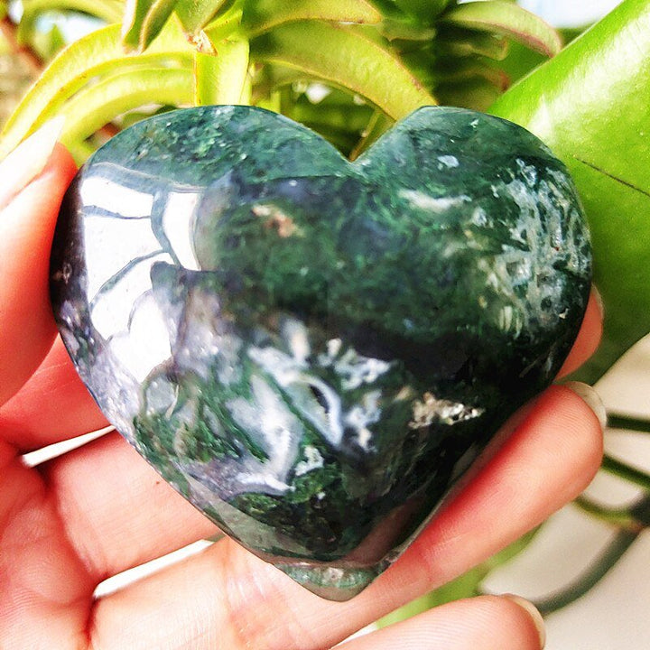 Moss Agate Hearts - Light Of Twelve