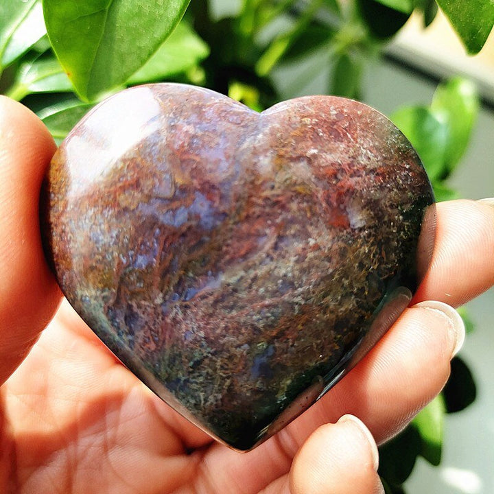 Moss Agate Hearts - Light Of Twelve