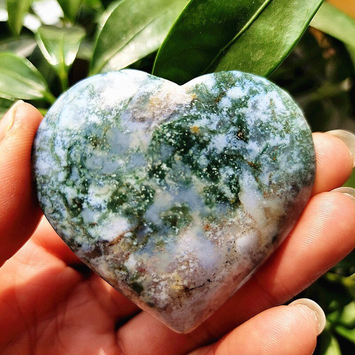 Moss Agate Hearts - Light Of Twelve