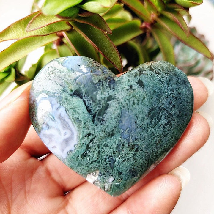 Moss Agate Hearts - Light Of Twelve