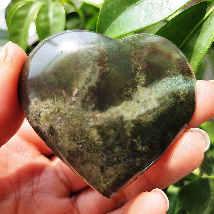 Moss Agate Hearts - Light Of Twelve