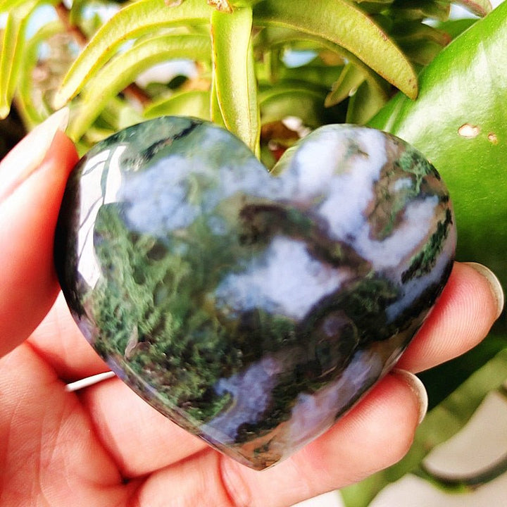 Moss Agate Hearts - Light Of Twelve