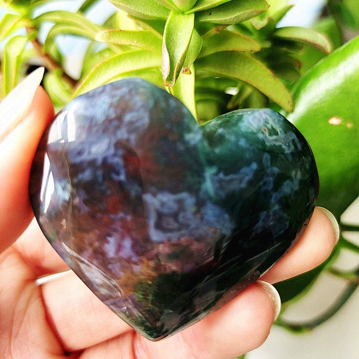 Moss Agate Hearts - Light Of Twelve