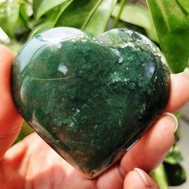 Moss Agate Hearts - Light Of Twelve