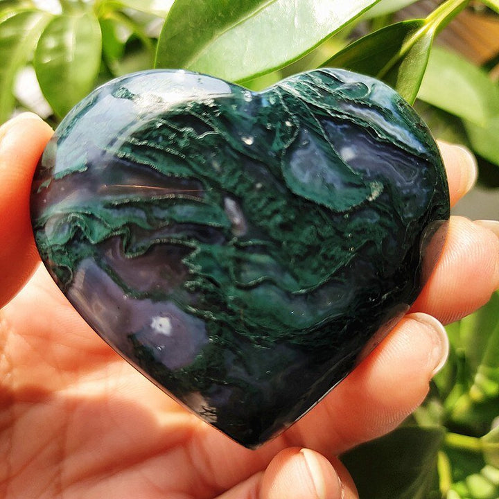 Moss Agate Hearts - Light Of Twelve