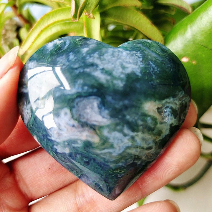 Moss Agate Hearts - Light Of Twelve