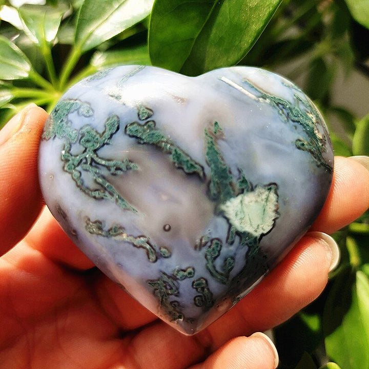 Moss Agate Hearts - Light Of Twelve