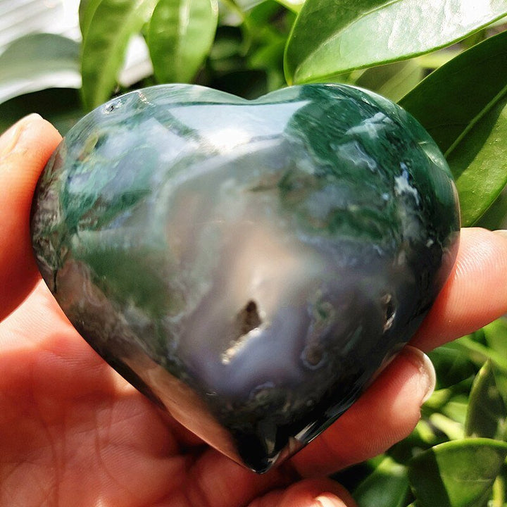 Moss Agate Hearts - Light Of Twelve