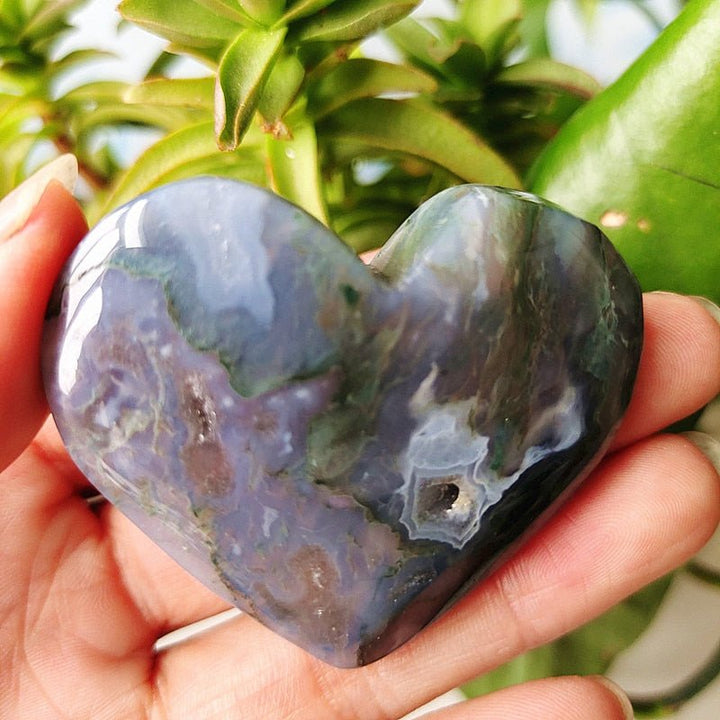 Moss Agate Hearts - Light Of Twelve