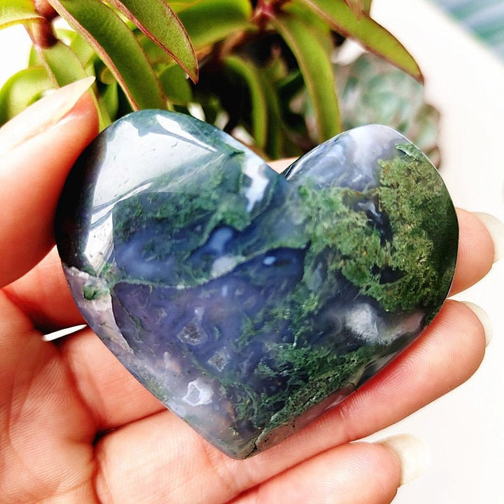 Moss Agate Hearts - Light Of Twelve